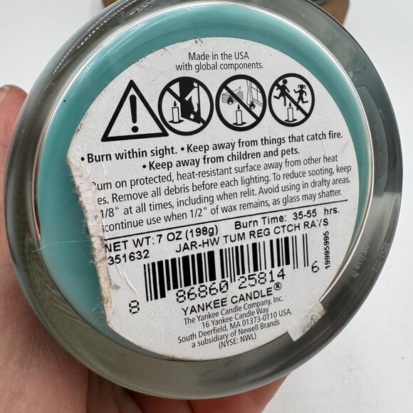 Yankee Candle Catching Rays 7oz Single Wick set of two 2 7oz and 12 oz lit one - Picture 5 of 16